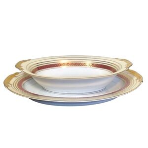 Fine China Formal Dinnerware Serving Bowl and Platter Kitchen Dining Home Decor